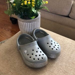 Crocs silver toddler